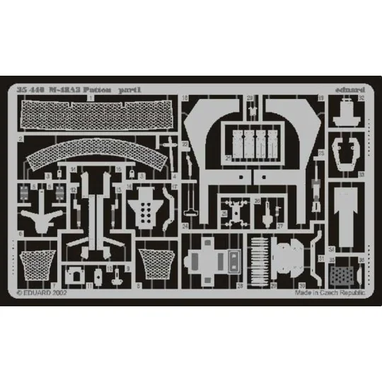 M-48A3 Patton Fotoätzsatz, 1/35 - Eduard Accessories 35440
