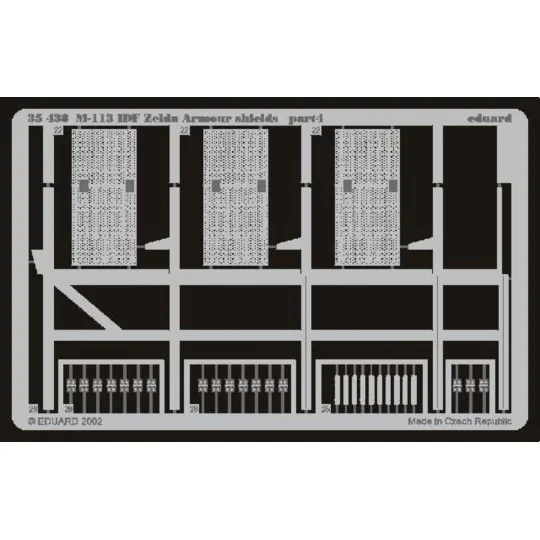 M-113 IDF Zelda Schürzen Fotoätzsatz, 1/35 - Eduard Accessories 35438