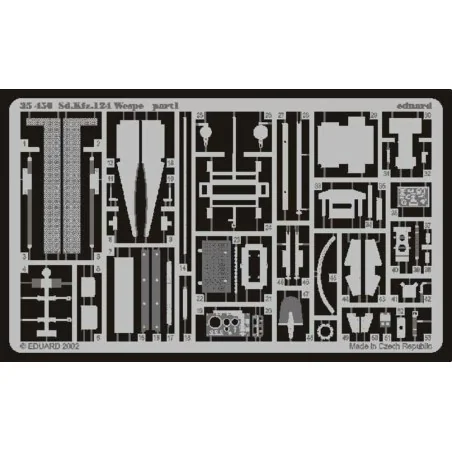 Sd.Kfz.142 Wespe mit Haubitze FH18/2 Fotoätzsatz, 1/35 - Eduard Acc...