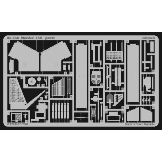 Marder 1 A2-Milan Fotoätzsatz, 1/35 - Eduard Accessories 35456