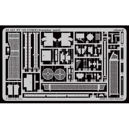 FV 101CVF(T) Scorpion Fotoätzsatz, 1/35 - Eduard Accessories 35457