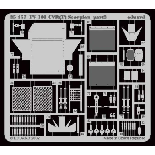 FV 101CVF(T) Scorpion Fotoätzsatz, 1/35 - Eduard Accessories 35457