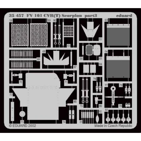 FV 101CVF(T) Scorpion Fotoätzsatz, 1/35 - Eduard Accessories 35457