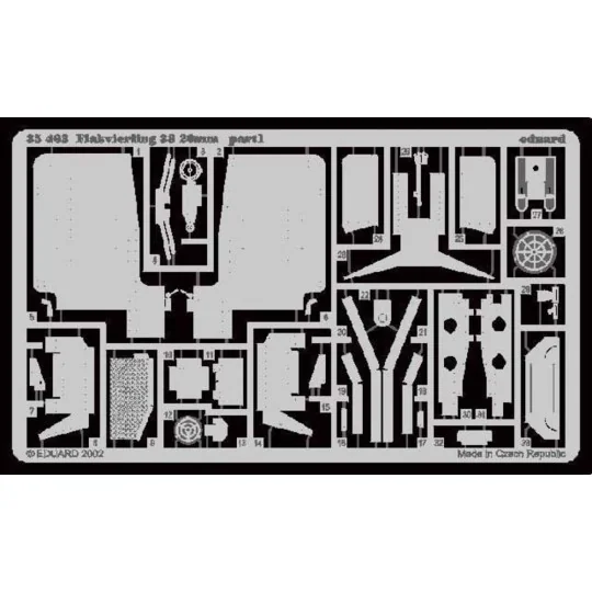 Flakvierling 38 20mm für Tamiya Bausatz, 1/35 - Eduard Accessories ...