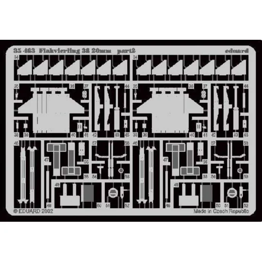 Flakvierling 38 20mm für Tamiya Bausatz, 1/35 - Eduard Accessories ...