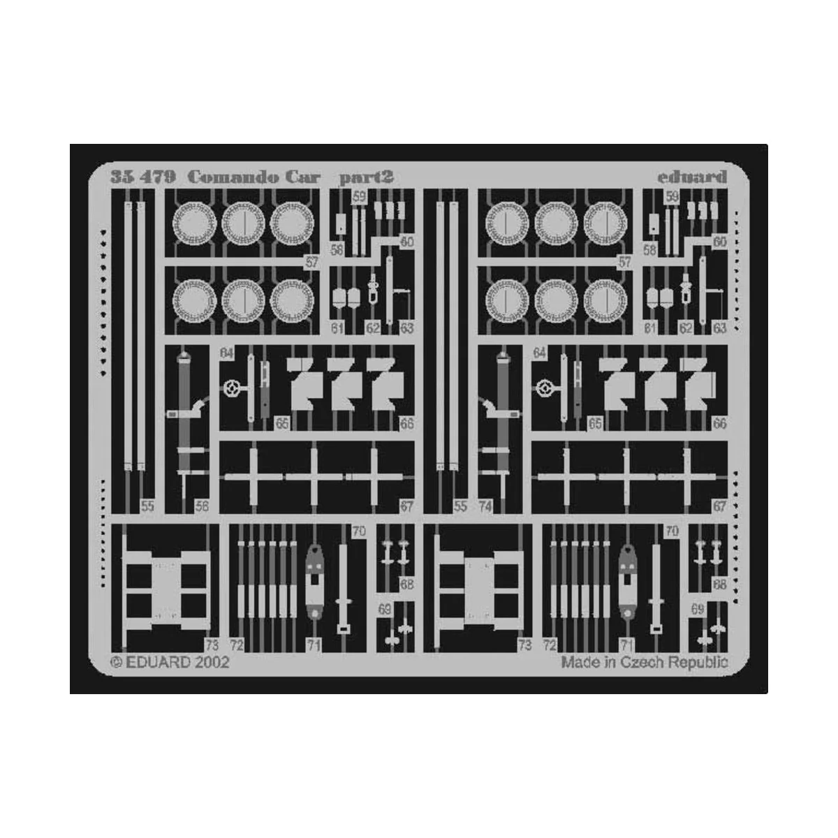 Comando Car für Italeri Bausatz 0320, 1/35 - Eduard Accessories 35479