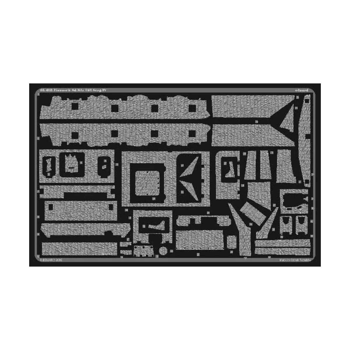 SD.KFZ. 163 Sturmgeschütz IV Zimmerit Fotoätzsatz, 1/35 - Eduard Ac...