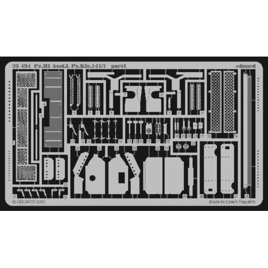 Pz.III Ausf.L Pz.Kfz.141/1, 1/35 - Eduard Accessories 35494