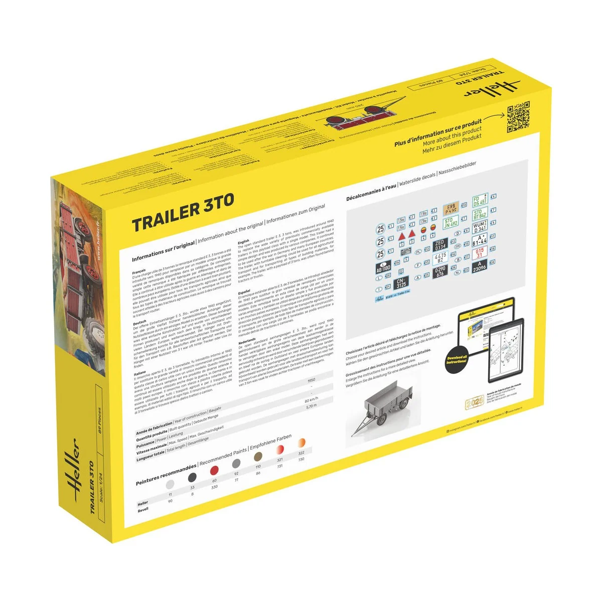 STARTER KIT Trailer 3to - Heller 57410