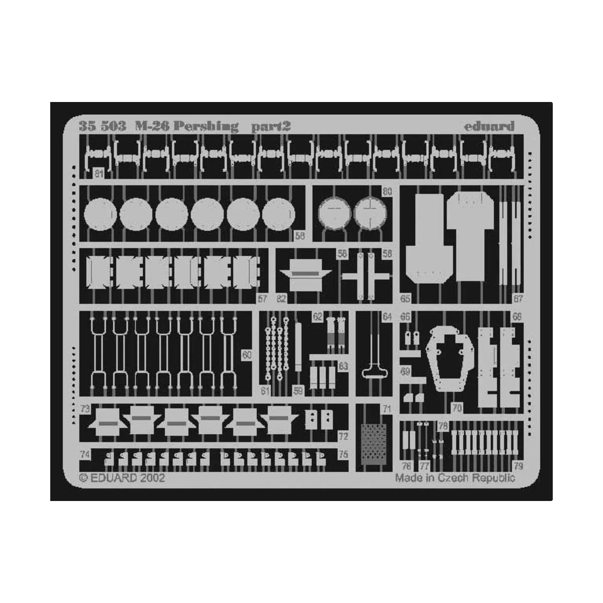 M-26 Pershing, 1/35 - Eduard Accessories 35503