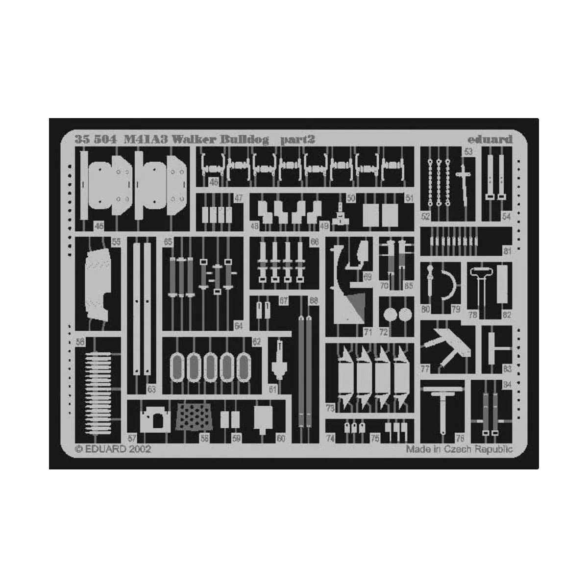 M41A3 Walker Bulldog, 1/35 - Eduard Accessories 35504