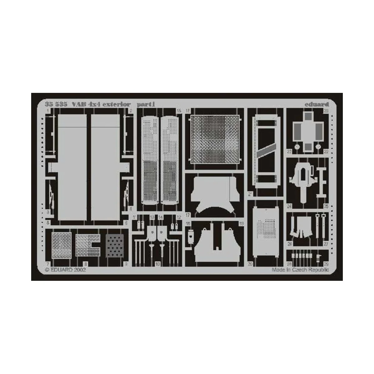 VAB 4x4 exterior, 1/35 - Eduard Accessories 35535