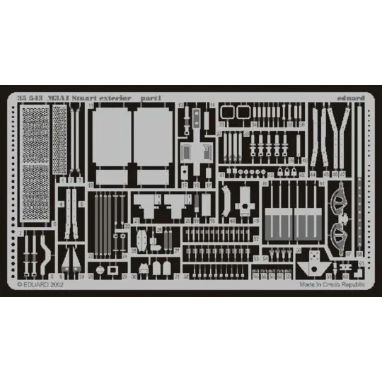 M3A1 Stuart Fotoätzsatz, 1/35 - Eduard Accessories 35543