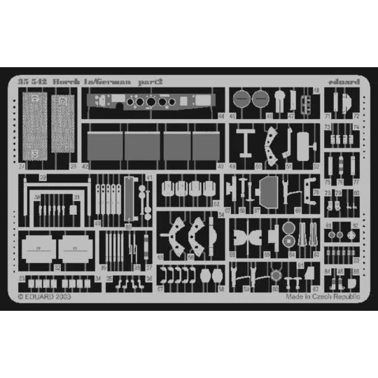 Horch 1a mit 20 mm Flak 38 Fotoätzsatz, 1/35 - Eduard Accessories 3...