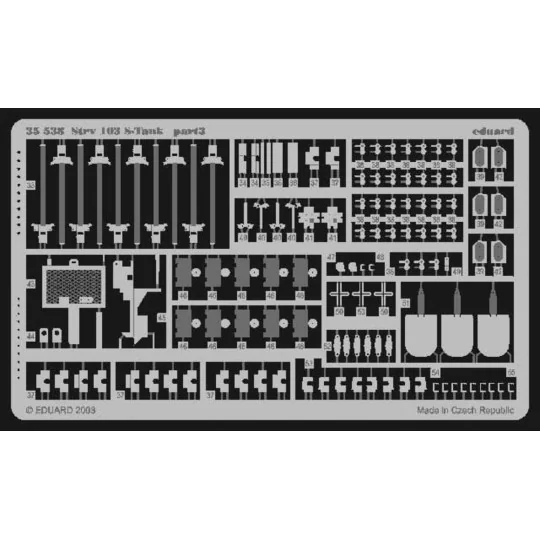 Strv. 103 S-Tank, 1/35 - Eduard Accessories 35538