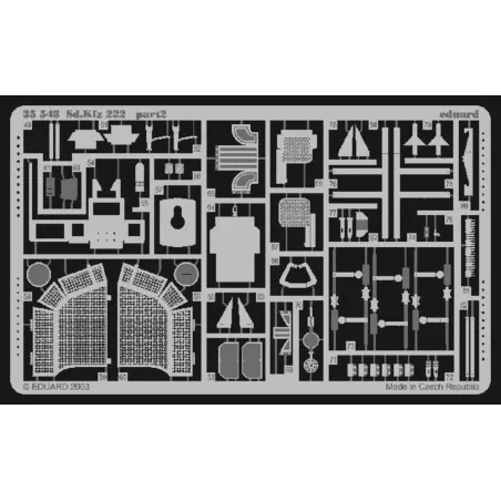 Sd.Kfz 222 für Tamiya Bausätze 35270/35051, 1/35 - Eduard Accessori...