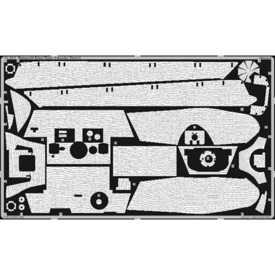 Zimmerit King Tiger Porsche turret, 1/35 - Eduard Accessories 35564