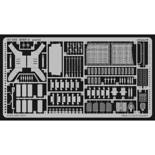 BMP-2 Fotoätzsatz, 1/35 - Eduard Accessories 35560