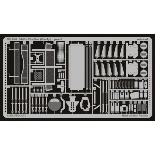 M-24 Chaffee frühe Version Fotoätzsatz, 1/35 - Eduard Accessories 3...