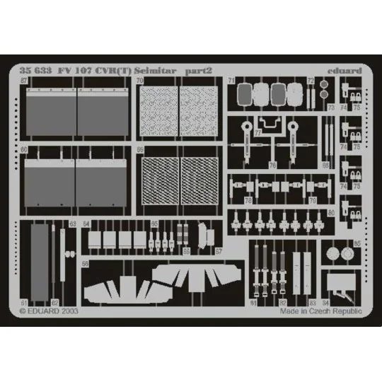 FV 107 CVR(T) Scimitar Fotoätzsatz, 1/35 - Eduard Accessories 35633