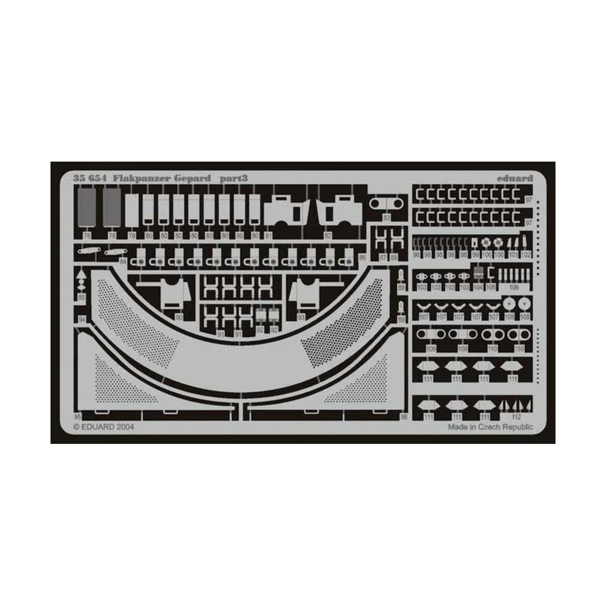 Bundeswehr Flakpanzer Gepard Fotoätzsatz, 1/35 - Eduard Accessories...