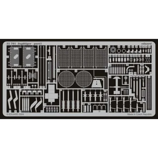 Jagdtiger Fotoätzsatz, 1/35 - Eduard Accessories 35701