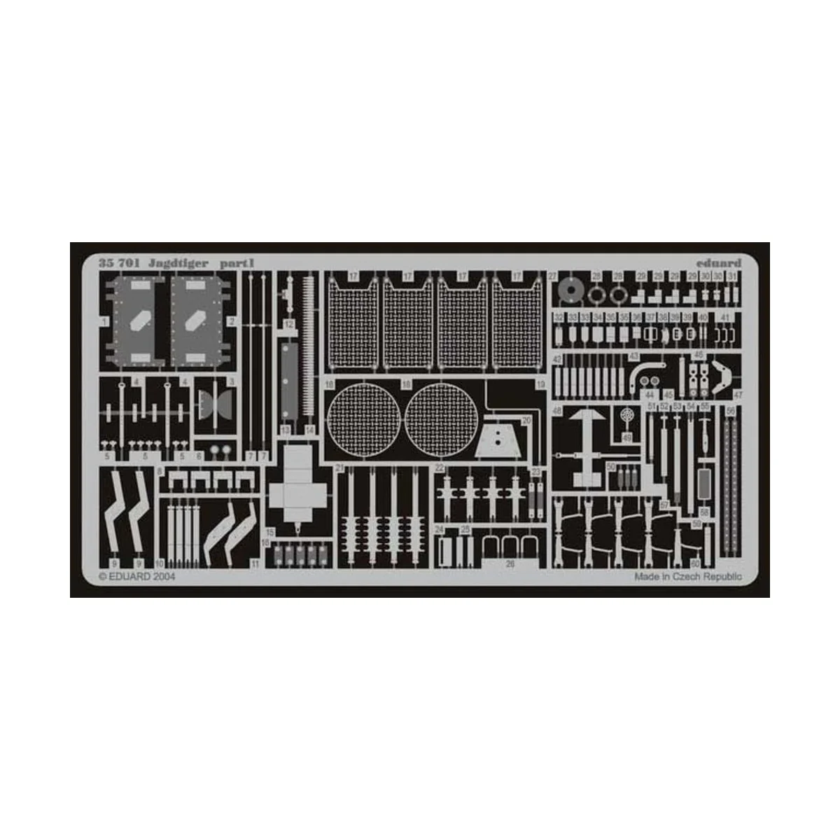 Jagdtiger Fotoätzsatz, 1/35 - Eduard Accessories 35701