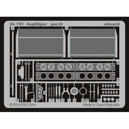 Jagdtiger Fotoätzsatz, 1/35 - Eduard Accessories 35701