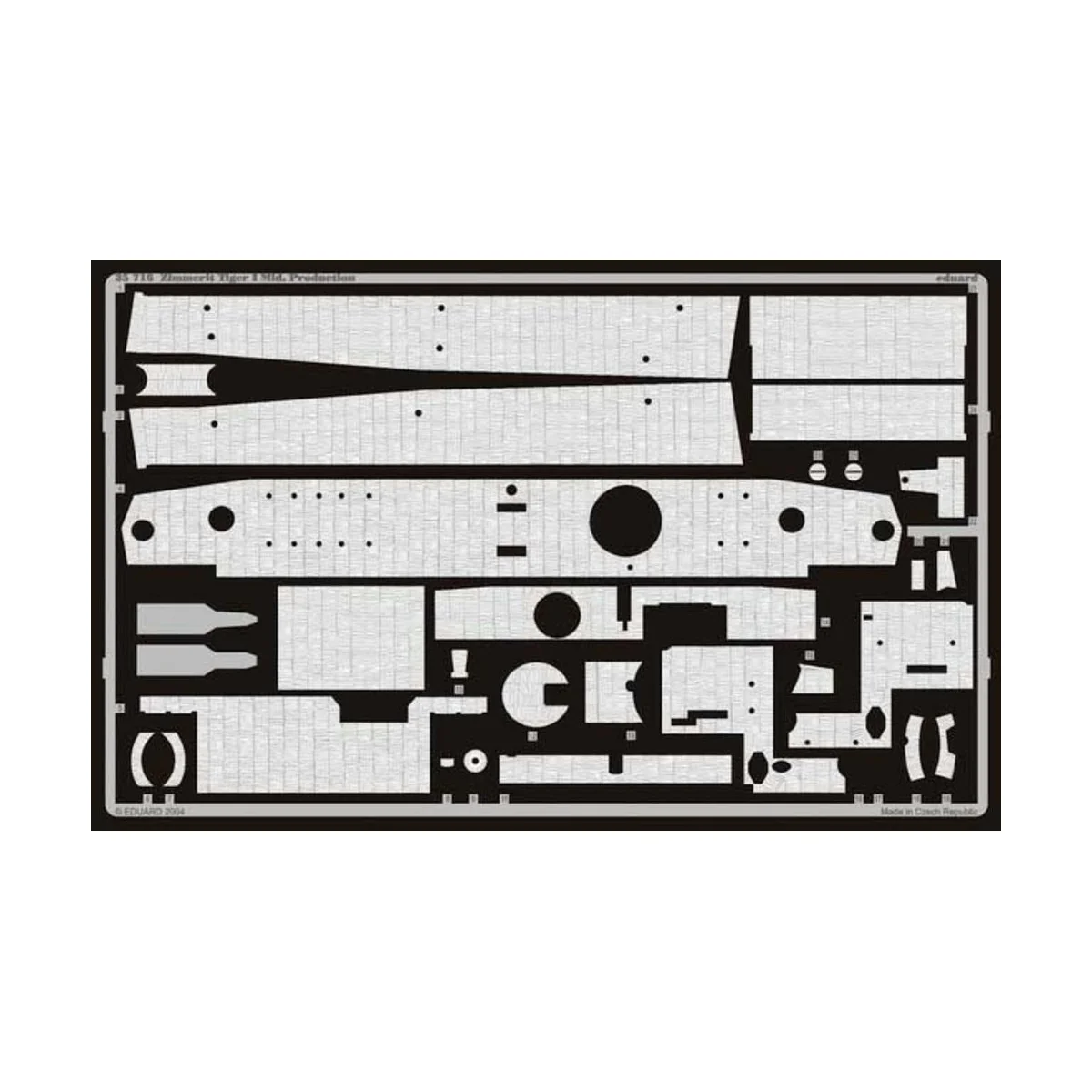 SD.Kfz 181 Tiger I Zimmerit Mid.Production, 1/35 - Eduard Accessori...