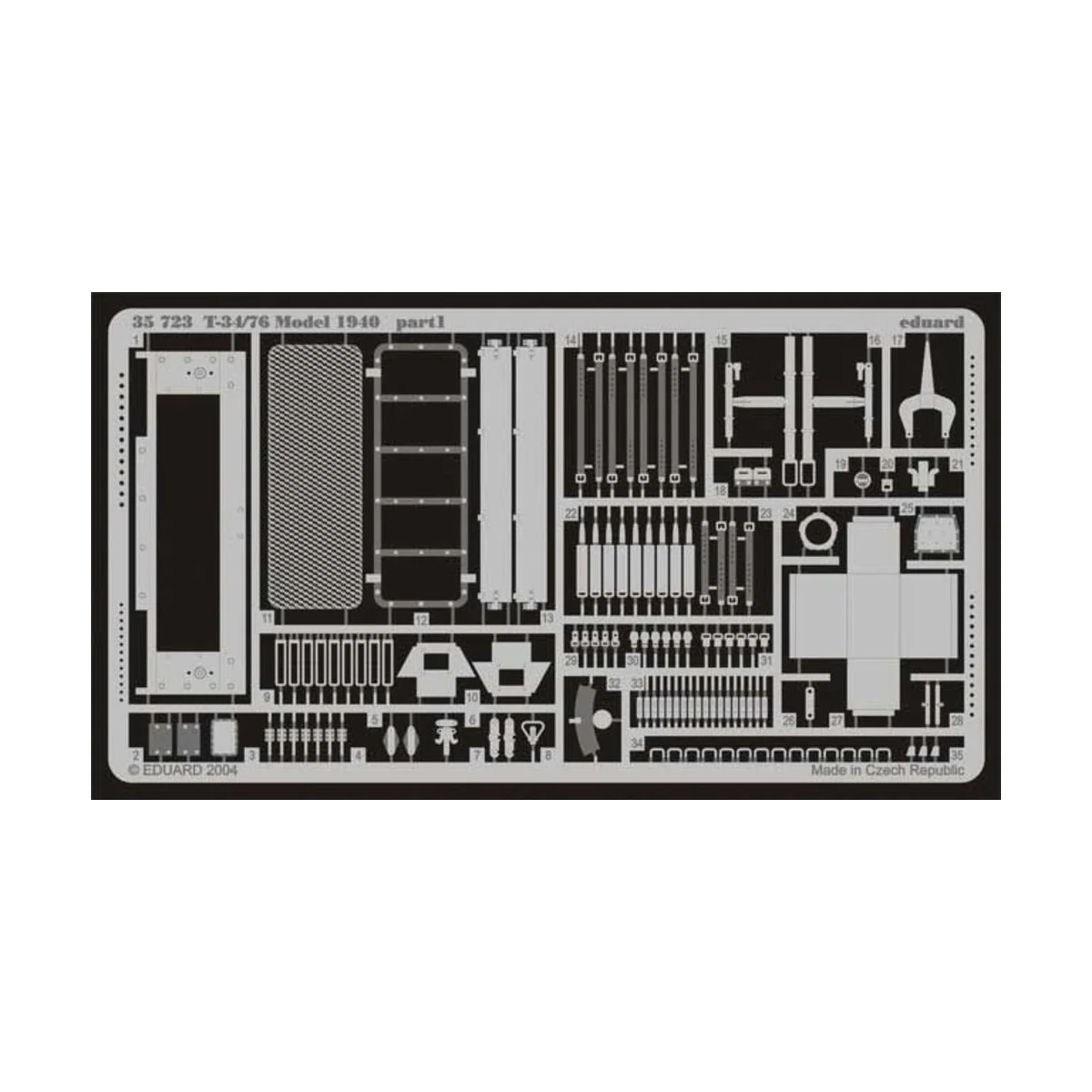 T-34/76 Model 1940 für Dragon Bausatz, 1/35 - Eduard Accessories 35723