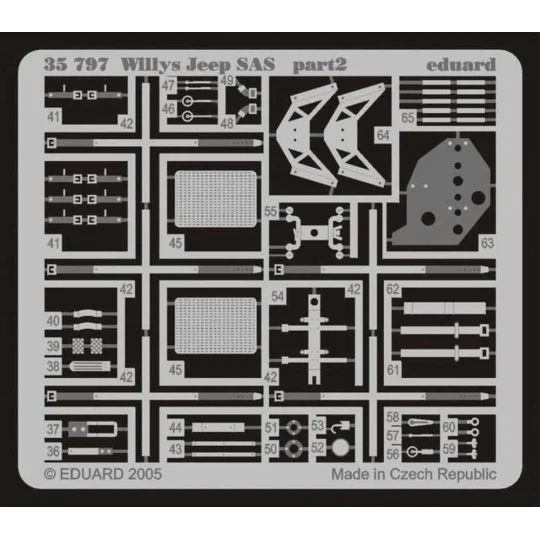 Willys Jeep SAS für Tamiya Bausatz, 1/35 - Eduard Accessories 35797