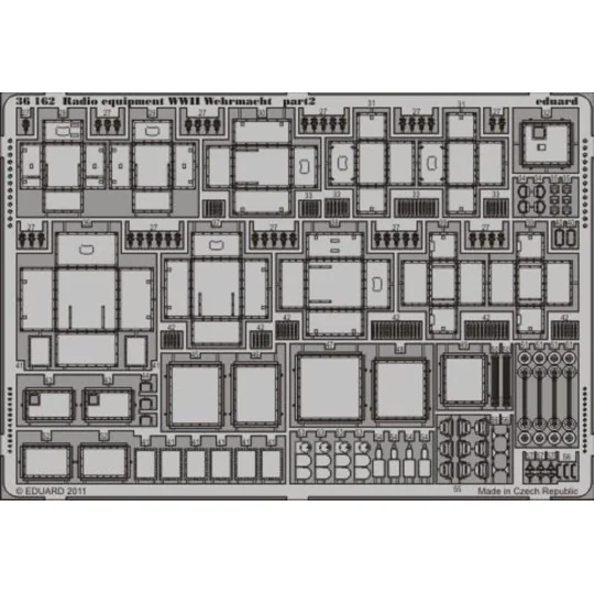 Radio equipment WWII Wehrmacht - colour, 1/35 - Eduard Accessories ...