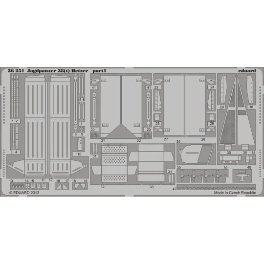 Jagdpanzer 38(t) Hetzer for Academy, 1/35 - Eduard Accessories 36251