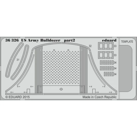 US Army Bulldozer for Mini Art, 1/35 - Eduard Accessories 36326