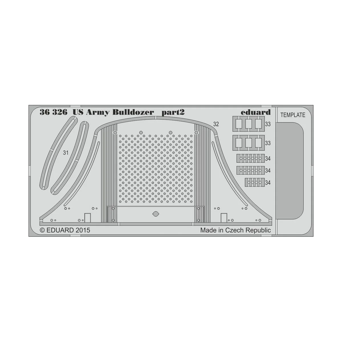 US Army Bulldozer for Mini Art, 1/35 - Eduard Accessories 36326
