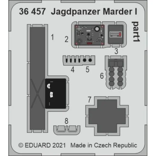 Jagdpanzer Marder I for Tamiya, 1/35 - Eduard Accessories 36457