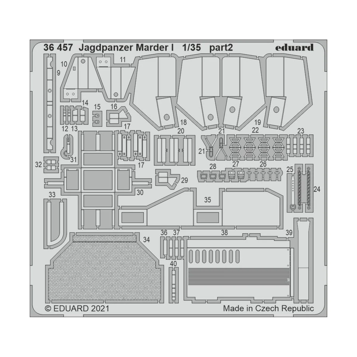 Jagdpanzer Marder I for Tamiya, 1/35 - Eduard Accessories 36457
