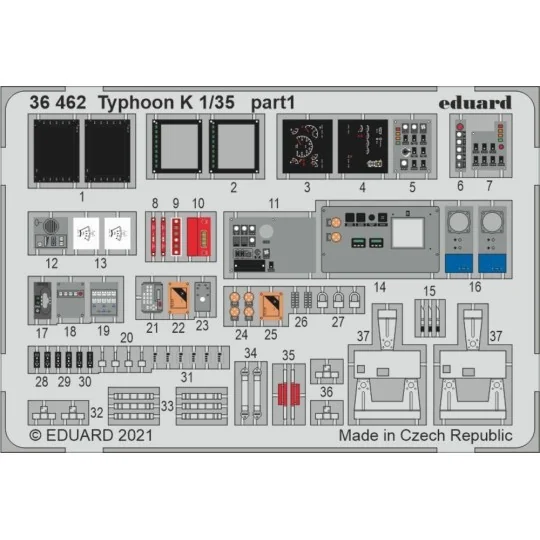 Typhoon K 1/35 for ZVEZDA, 1/35 - Eduard Accessories 36462