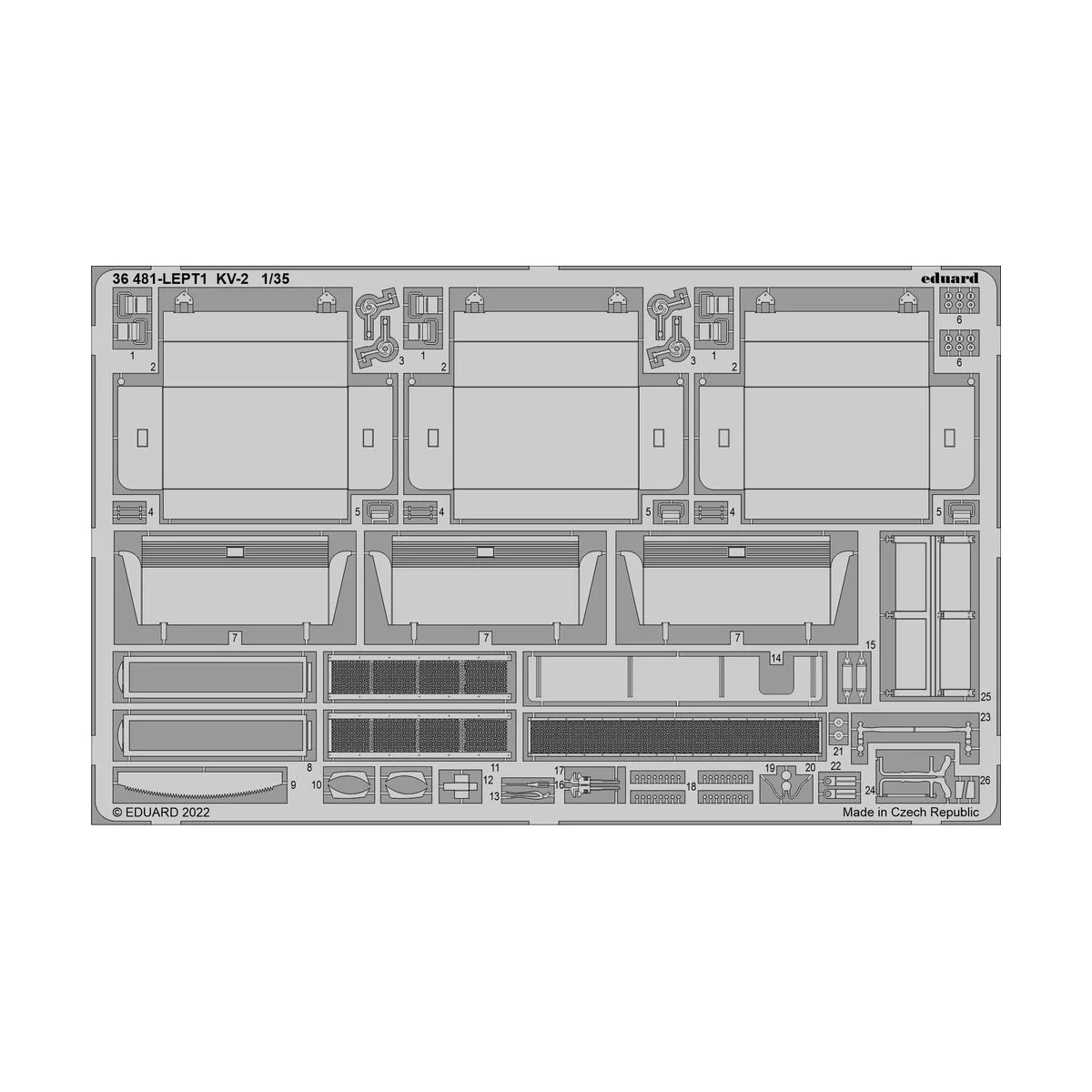 KV-2, 1/35 - Eduard Accessories 36481