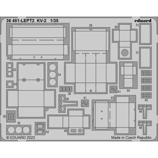 KV-2, 1/35 - Eduard Accessories 36481