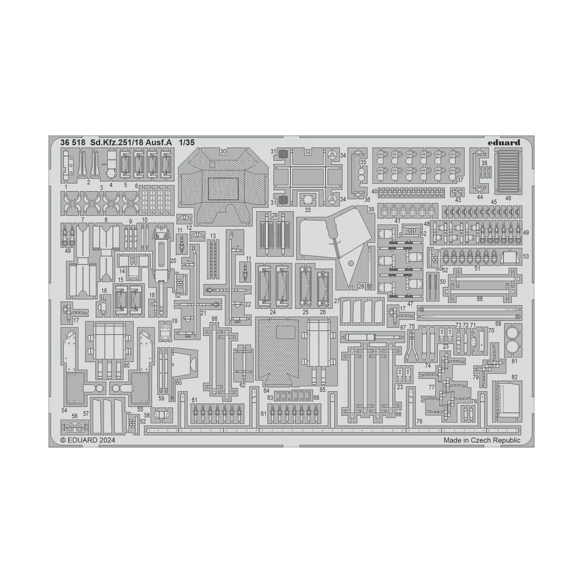 Sd.Kfz. 251/18 Ausf. A ICM, 1/35 - Eduard Accessories 36518