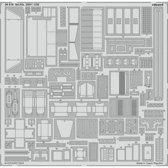 Sd.Kfz. 250/1, 1/35 - Eduard Accessories 36519