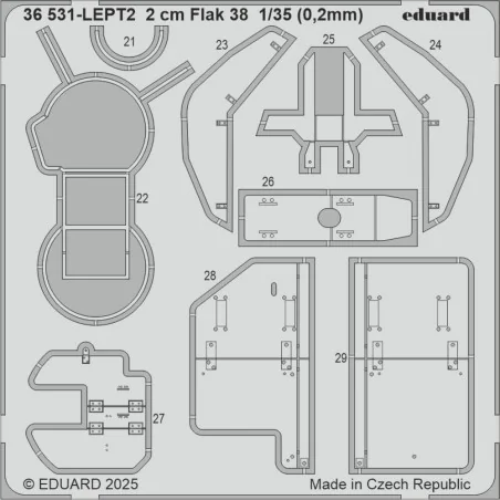 2 cm Flak 38 ICM, 1/35 - Eduard Accessories 36531
