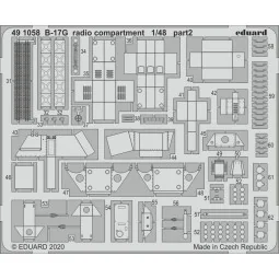 B-17G radio compartment for HKM, 1/48 - Eduard Accessories 491058 2