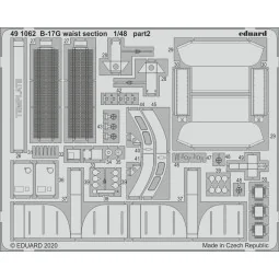 B-17G waist section for HKM, 1/48 - Eduard Accessories 491062