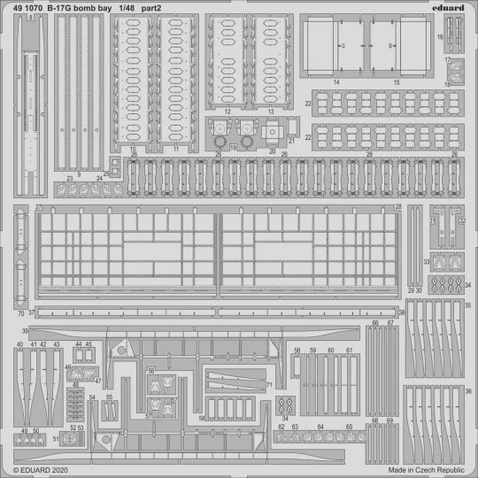 B-17G bomb bay for HKM, 1/48 - Eduard Accessories 491070