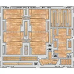 B-17G wooden floors & ammo boxes for HKM, 1/48 - Eduard Accessories... 2