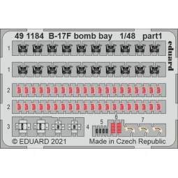 B-17F bomb bay 1/48 for HKM, 1/48 - Eduard Accessories 491184