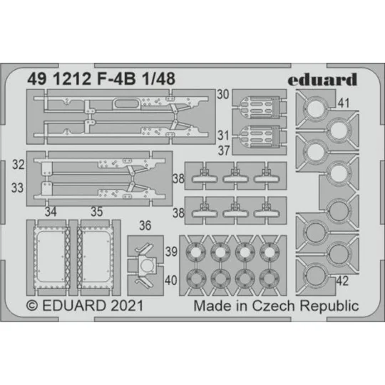 F-4B 1/48 for TAMIYA, 1/48 - Eduard Accessories 491212