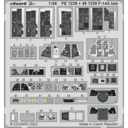F-14A late interior for TAMIYA, 1/48 - Eduard Accessories 491239 2